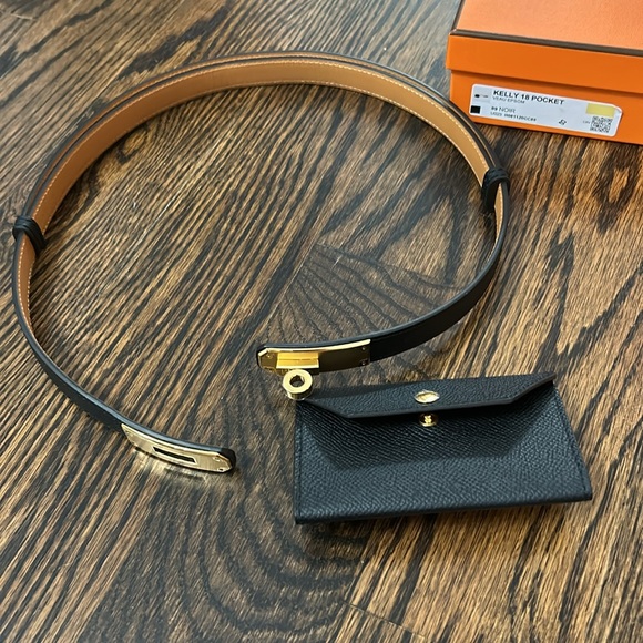 Brand new hermes Kelly pocket belt black gold hardware - Picture 7 of 7